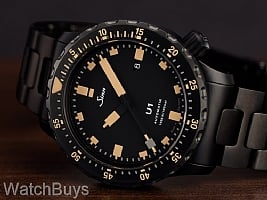 Show product details for Sinn U1 SE Black Fully Tegimented on H-Link Bracelet