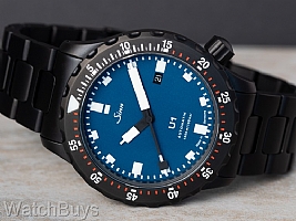 Show product details for Sinn U1-ST Blue Dial Fully Tegimented on Bracelet