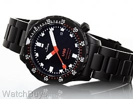 Show product details for Sinn U50 S Black Fully Tegimented on H-Link Bracelet