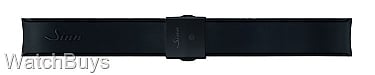 Sinn Strap - U50 Silicone Black Rubber - Tegimented Compact Buckle - DLC Finish