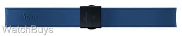 Show product details for Sinn Strap - U50 Silicone Blue Rubber - Tegimented Compact Buckle - DLC Finish