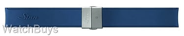 Show product details for Sinn Strap - 20 x 20 Silicone Blue - Tegimented Compact Buckle - Matte Finish