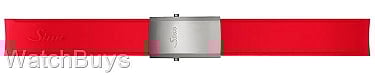 Show product details for Sinn Strap - 22 x 22 Silicone Red - Quick Adjust Standard Buckle - Matte Finish