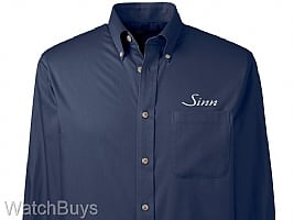 Sinn Lands' End No Wrinkle Long Sleeve Twill Navy L