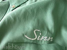 Show product details for Sinn Land's End No Wrinkle Long Sleeve Twill Green L