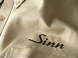 Show product details for Sinn Lands' End No Wrinkle Long Sleeve Twill Khaki L