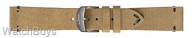 Sinn Strap - 20 x 18 Nubuck Sand; Grey Stitch - Vintage Style - Standard Length