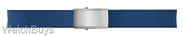 Sinn Strap - 206 Silicone Blue Rubber Strap - Standard Buckle - Satin Finish