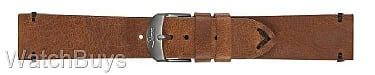 Sinn Strap - 22 x 20 Cowhide Light Brown; Black Stitch - Vintage Style - Standard Length