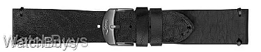 Show product details for Sinn Strap - 22 x 20 Cowhide Black; Black Stitch - Vintage Style - Standard Length