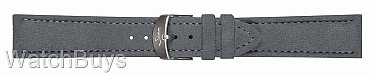 Sinn Strap - 20 x 18 Alcantara Gray; Gray Stitch - Standard Length 