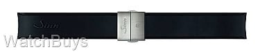 Sinn Strap - 836 Silicone Black Rubber Strap - Tegimented Compact Buckle - Satin Finish