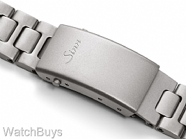 Show product details for Sinn Quick Adjust H-Link Steel Bracelet Buckle - 20 mm - Satin Finish