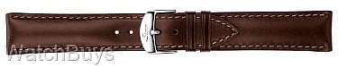 Sinn Strap - 20 x 18 Russian Tanning Cowhide Dark Brown; Brown Stitch - Standard Length