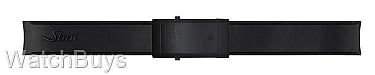 Sinn Strap - 22 x 22 Silicone Black Rubber Black Tegimented Standard Buckle - PVD Finish